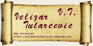 Velizar Tularčević vizit kartica